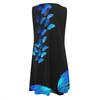 Dresses For Women Casual Summer Floral Printed Tank Sleeveless Dress Hollow Out  Loose Beach Short  Sundress
