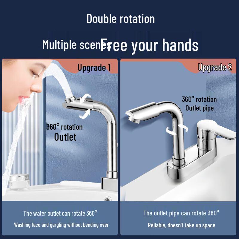 NASHIDE XJS124 Einhand-Waschtischarmatur für Kalt- und Warmwasser