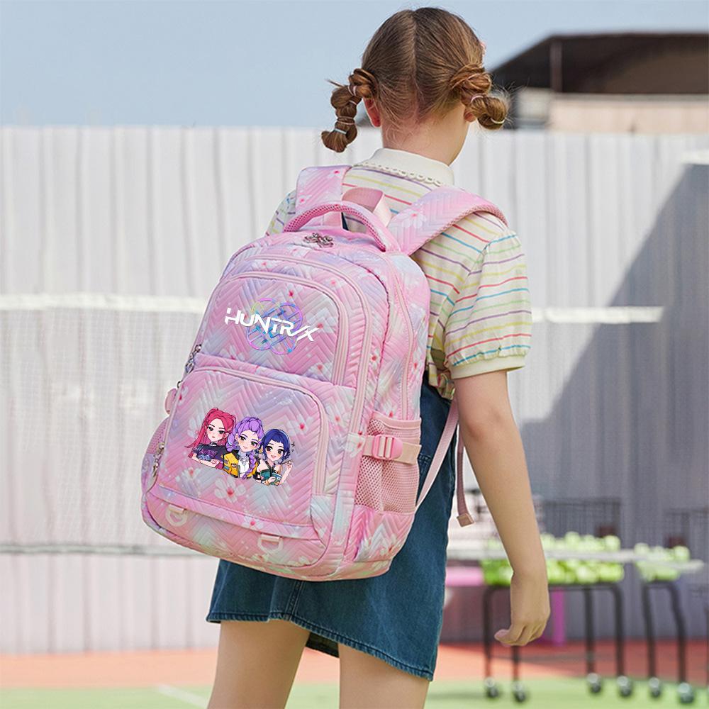 Cartoon K-Pop Printed Backpack Student Teenager Bookbag for Boy Girl Schoolbag Kid Gift Women Large Capacity Waterproof Travel Bag Mochila