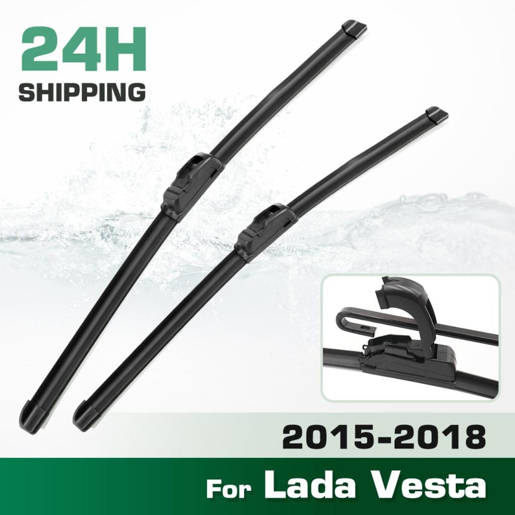 For Lada Vesta 2015-2018 2016 2017 Wiper Front Wiper Blades Windshield Windscreen Window Brush 24"+18