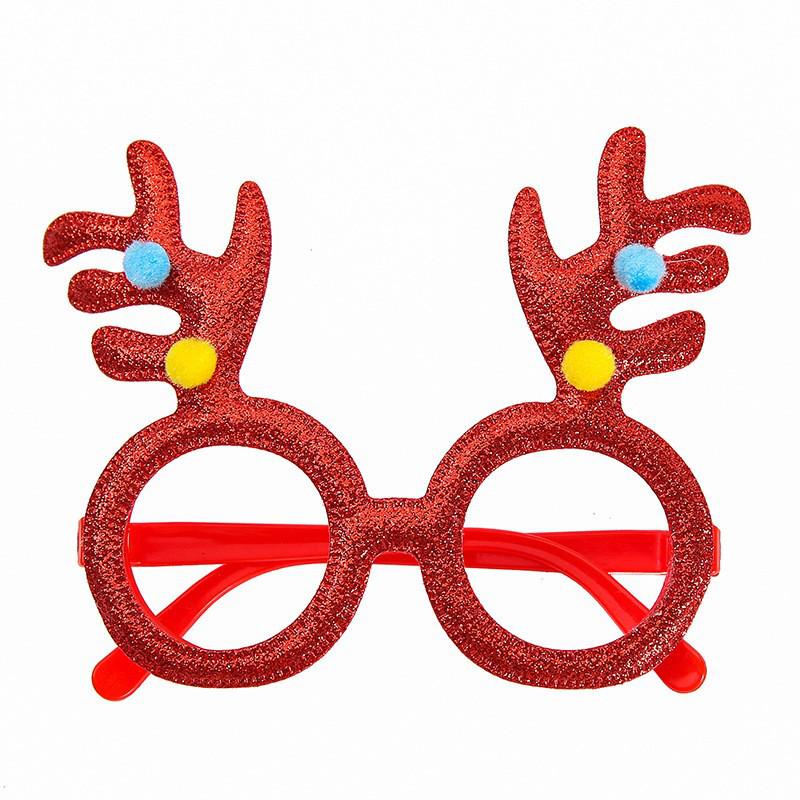 Christmas Party Eyeglass Frames: Santa, Snowman & Antler Designs for Kids
