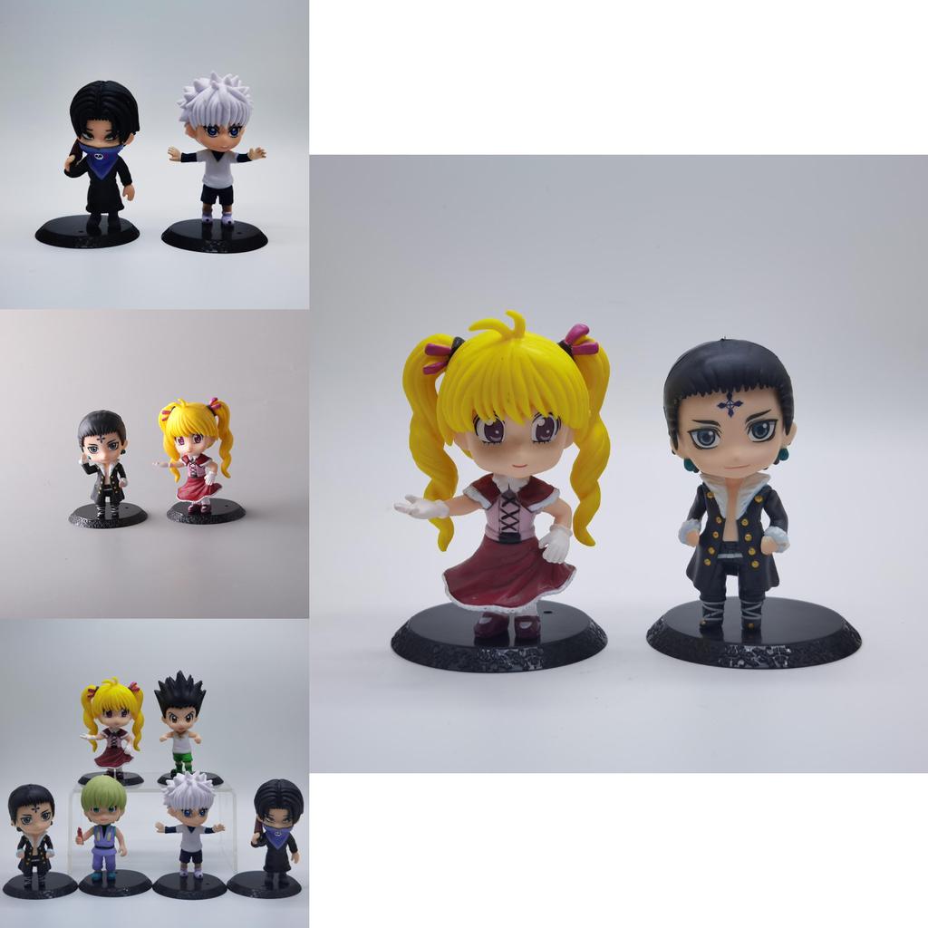 Adorable Q Version Hunter X Hunter Figurines Set Featuring Gon Killua Kurapika And Hisoka