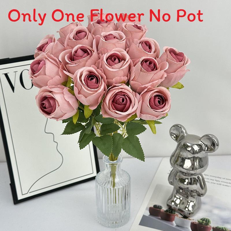 Elegant Flower Rose With Silk Texture For Wedding Photography Home Decor