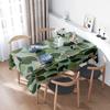 Outdoor Green Leaves TableclothBirds Print Dining Room Decoration Waterproof Non-slip Home Decor Cloth for Kitchen XXL