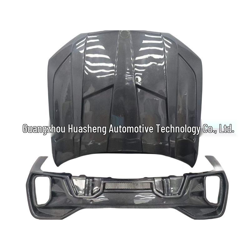 LD Style Carbon Fiber Kit: Front Lip, Rear Lip, Roof Spoiler, Air Vents, Side Gills, Hood for BMW X6 Modification