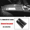 A58X-Car Central Armrest Box Panel Central Control Armrest Box Cover Carbon Look For BMW 7 Series 730 740 750Li 2009-2015