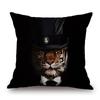 Sheep Rabbit Dog Cushion Cover Decor Lovely Animals Poster Beige Throw Pillows Case Home Pillowcase Sofa Decoration