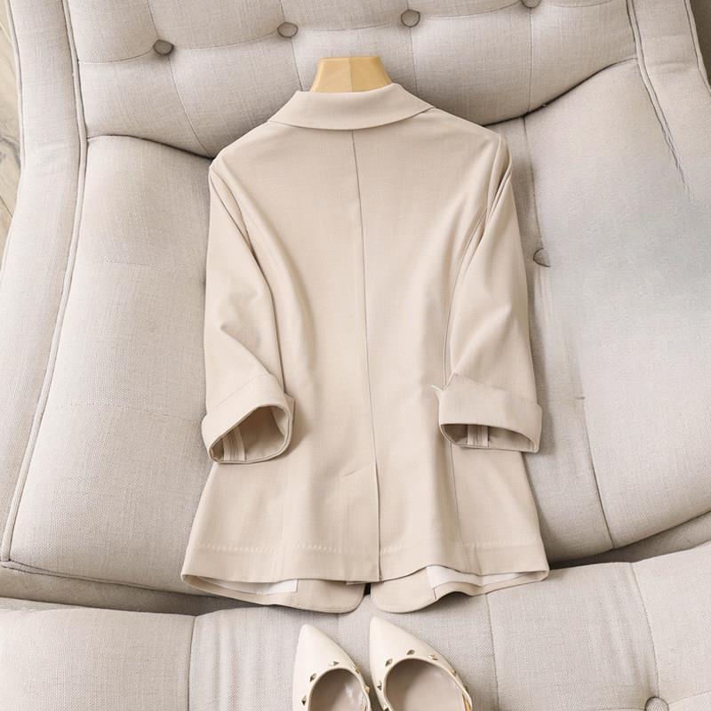 Spring Summer and Autumn Short Suit Jacket Women's Thin Slim-fit Design Sense Niche Suit Women's Blouse