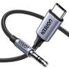 UGREEN AUX Cable USB C 3.5mm Conversion Cable [High Resolution Sound Quality] Equipped with DAC Highly Durable Nylon Braid USB C AUX Conversion Cable