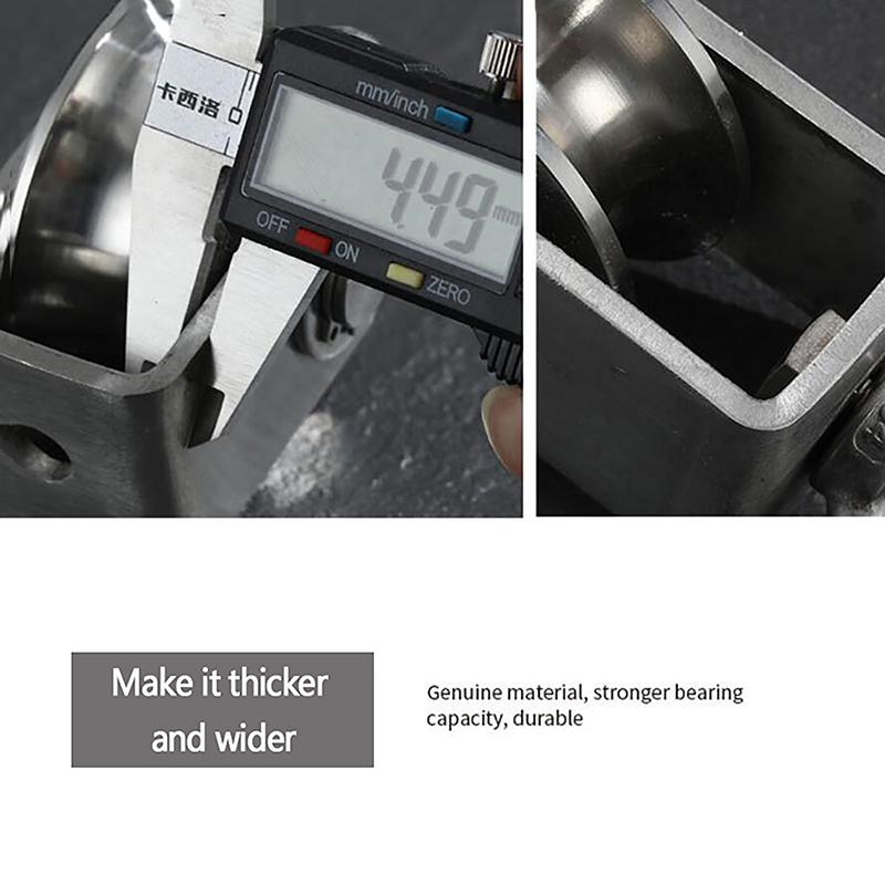 1Pc 304 Stainless Steel Duplex Bearing Super-Silent Detachable Rotation Pulley System Gym Traction Wheel U/V Type Swivel Pulley