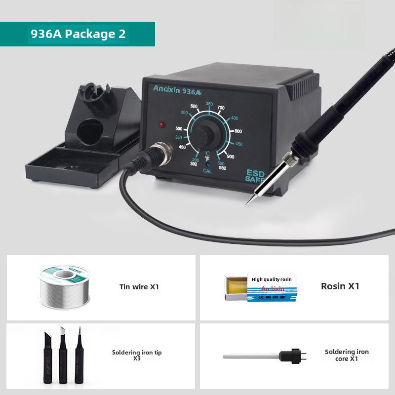 Lixin 936A Adjustable Temp Electric Soldering Iron with Digital Display & Anti-Static Features for Phone Repair