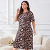 Fashion Floral Print Nightgown Sleepshirts Women Nightdress Shorts Sleeve Plus Size Nightgowns Sweet Casual Sleepwear Sleepdress