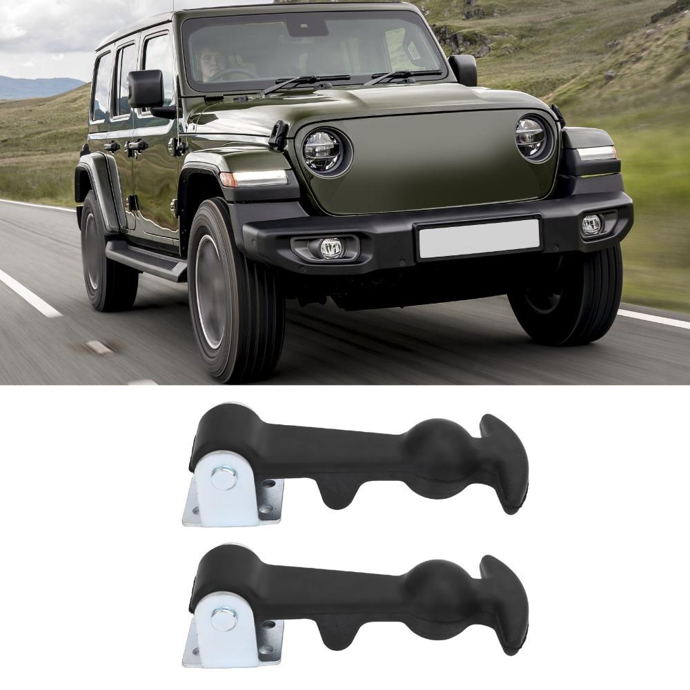 2PCS Hasp Closure Rubber T Handle Hasp Flex Draw Latch Rubber Hood Catch Vehicle Engine Hood