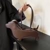 INS Three-dimensional Dachshund Shoulder Bag PU Leather Retro Handbag Korean Design Underarm Bag Purse and Handbag Designer Bag