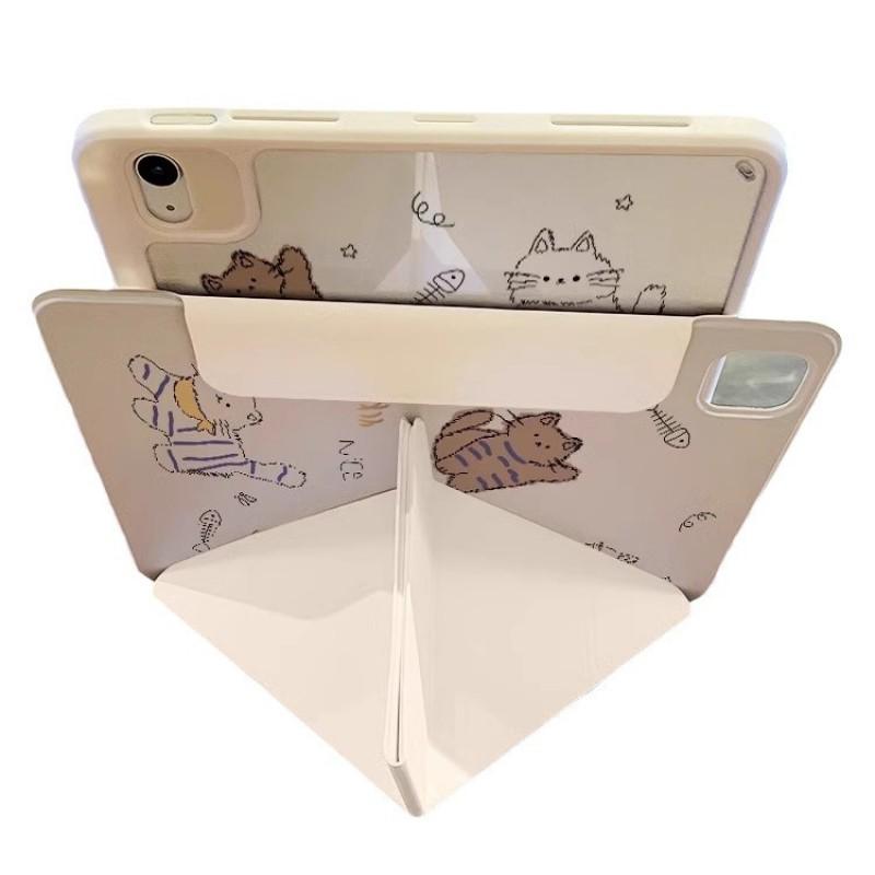 Magnetic Detachable Acrylic Case IPad Pro 11 Inch Mini 7 With Stand Support Cartoon Design Full Cover