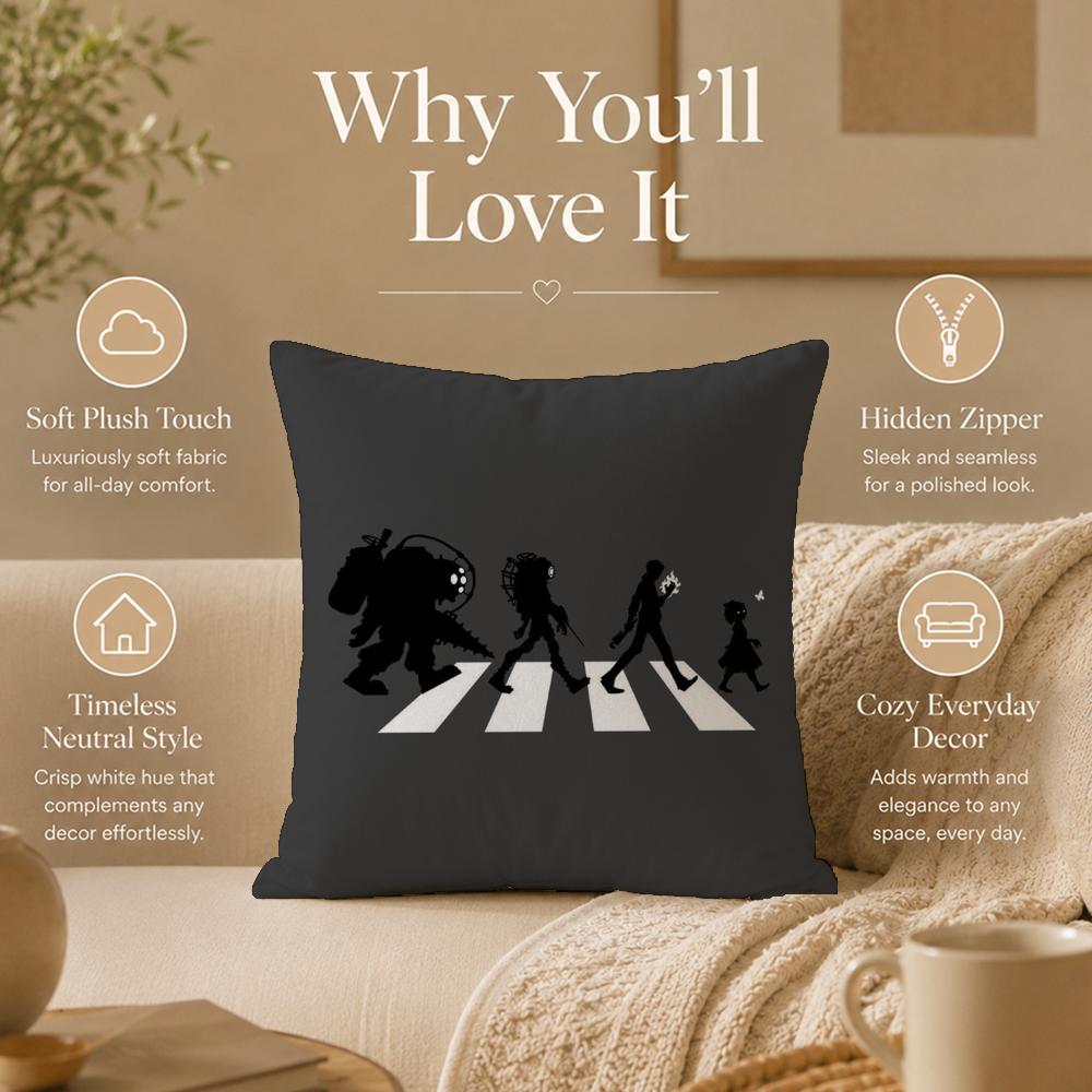 Art B‑BioShock Rapture Cushion Cover Double-Sided Printed Pillow Cover Hypoallergenic Dust-Mite Proof