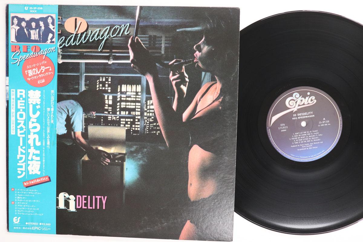 LP Record REO SPEEDWAGON Hi Infidelity 253P258 EPIC 1980 Japan Obi Rock Used
