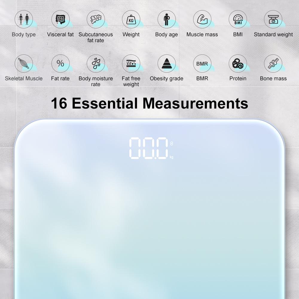 INSMART Bathroom Scale Smart Body Weight Scale Body Balance BMI 180KG for Human Body Fat Digital Bioimpedance Scale