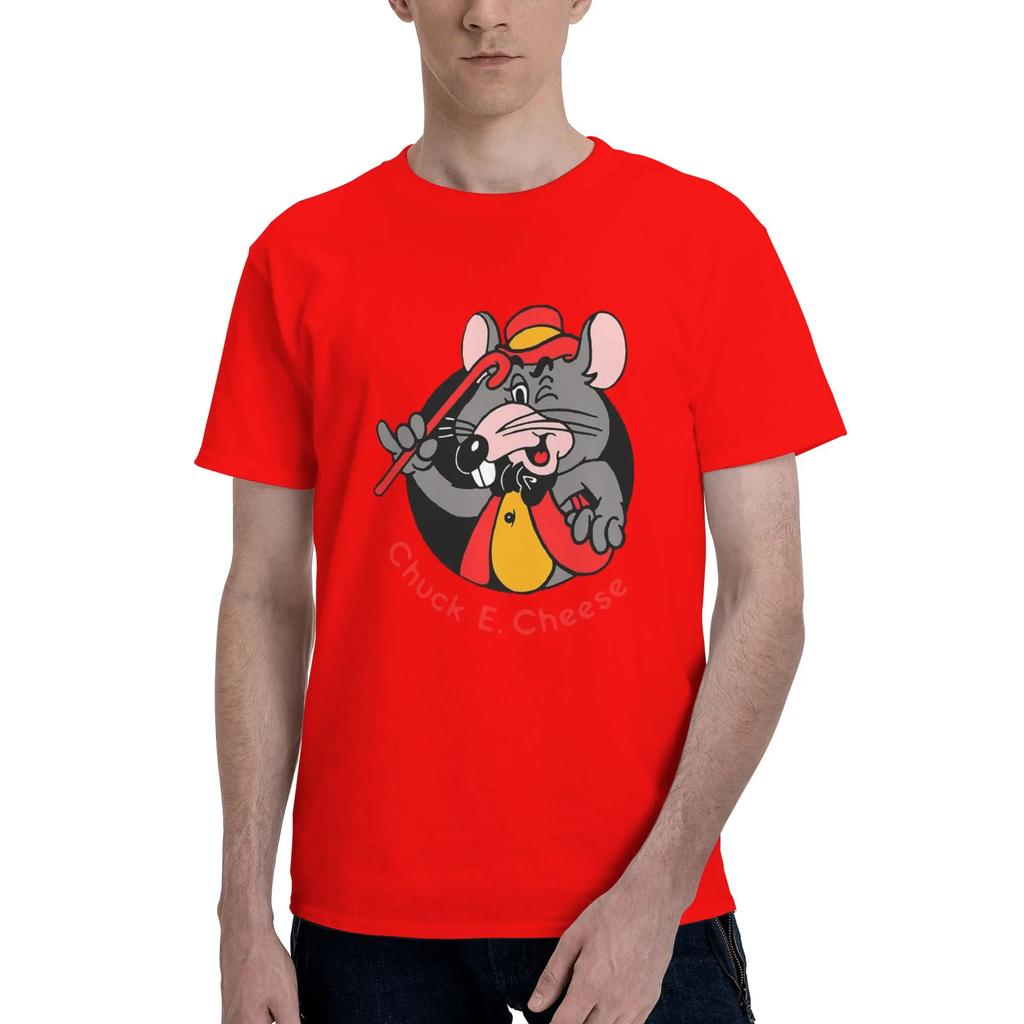 Pizza Time Theatre Chuck E Cheese 100 Cotton TShirt Mens Classic T Shirts Men ONeck Short Sleeve S6XL
