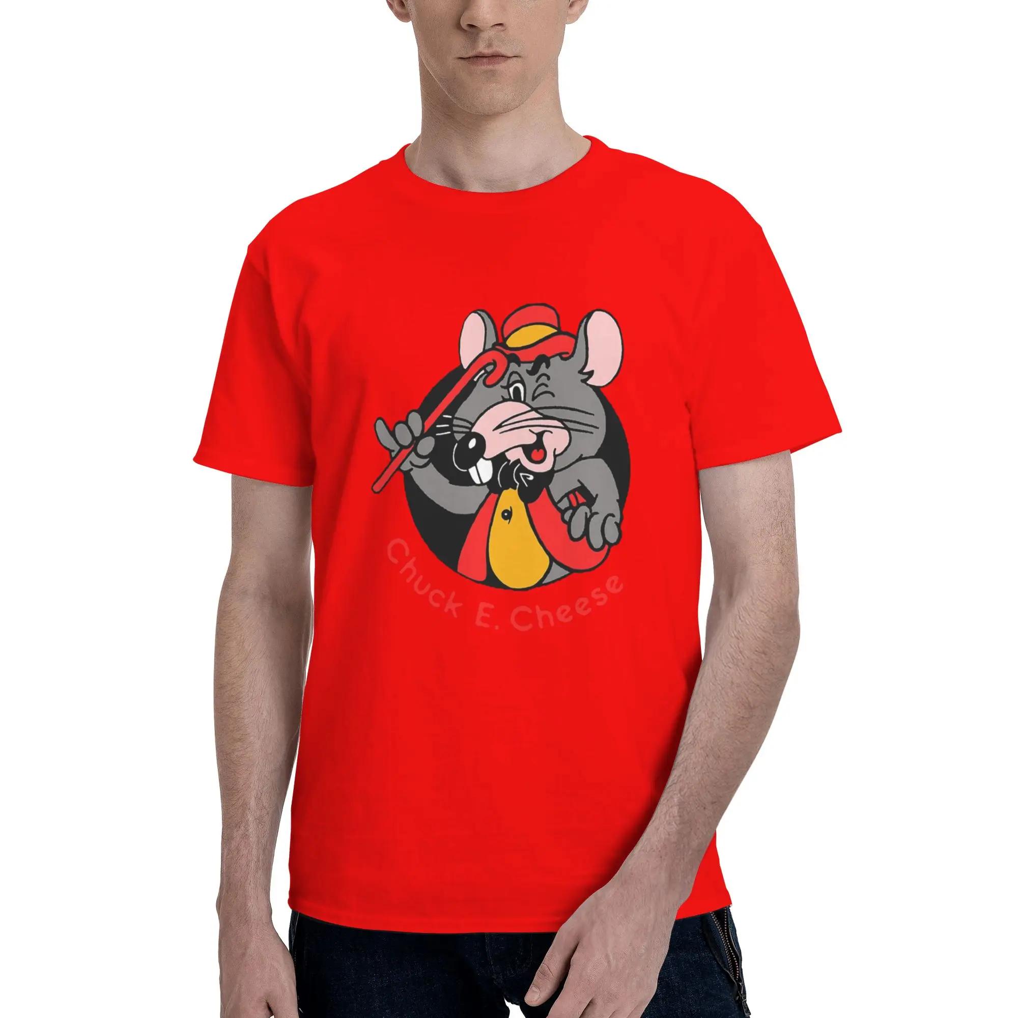 Pizza Time Theatre Chuck E Cheese 100 Cotton TShirt Mens Classic T Shirts Men ONeck Short Sleeve S6XL S