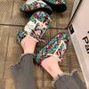 Fashion 6CM Fashion Summer New Women Slippers Platform Shoes Graffiti Mules Flip Flops Street Sandals Clogs Flat Casual Shoes For Female