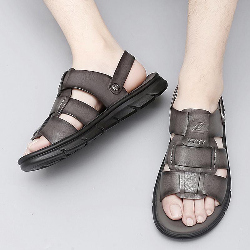 Fashion High Quality Brand Men's Beach Sandals Anti Slip Fishing Camping Shoes Versatile Breathable Men's Outdoor Leisure Shoes