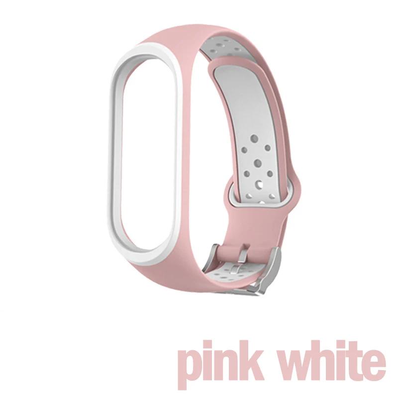 For Xiaomi Mi Band 5 4 3 6 Strap Double Color Silicone Wristband Bracelet Replacement For Xiaomi Band 4 MiBand 3 5 6 Band Straps