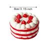 Strawberry Cake Design Simulation Food Toy Color Random Slow Rising Toy  For Adults