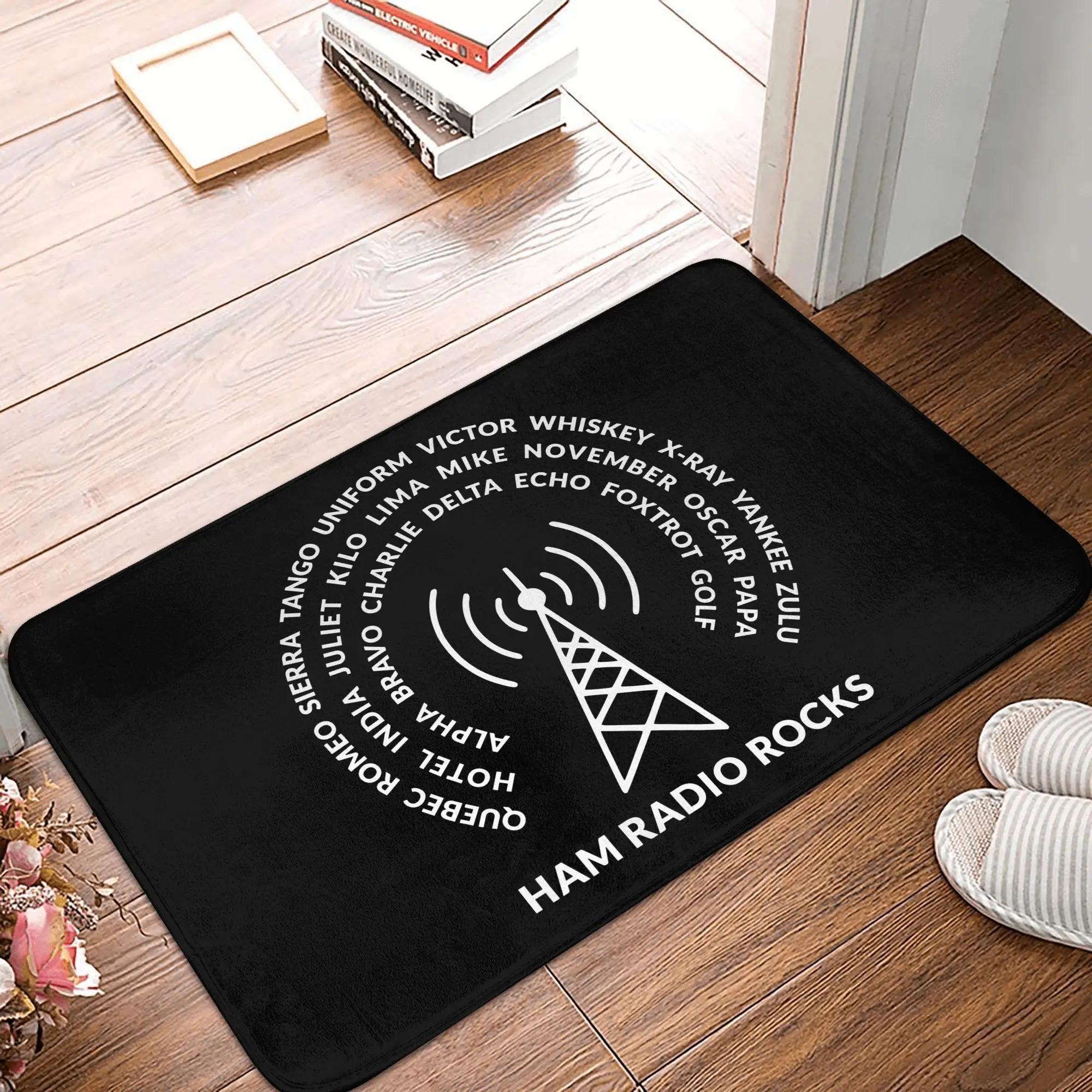 

Licensed Ham Retro Radio Operator Meme Doormat Floor Mat Anti-Slip Rug for Kitchen Bedroom Table Kitchen Footpad Entrance Decor 40x60cm