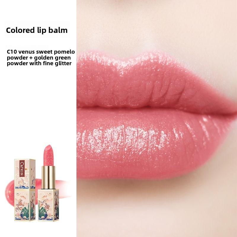 Catkin Color Changing Lipstick For Repairing Dry Chapped Skin,Light Lip Lines,Moisturizing Transparent Lip Balm