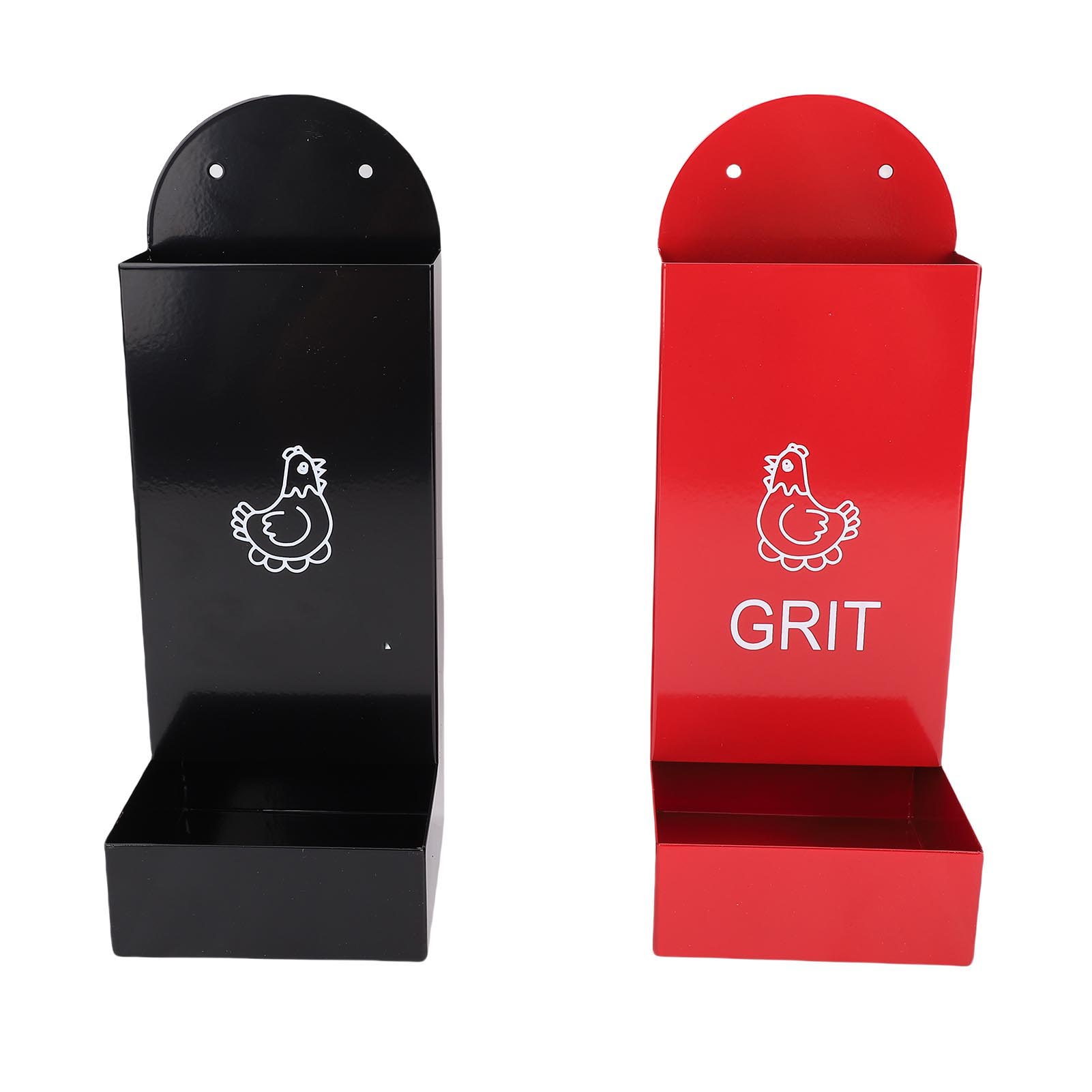 

Chicken Oyster Shell Grit Feeder Metal Automatic Hanging Poultry Feeder Trough for Chicken Coop Accessories