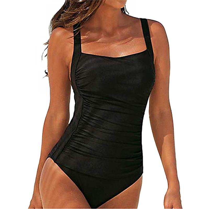 Tengwei swimsuit, one-piece swimsuit, solid color sexy women s swimsuit swimsuit S