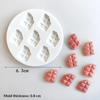 Food Grade Mini Silicone Cookie Molds Non-Stick Reusable DIY Baking Tools for Chocolate Candy Jewelry Making Gifts