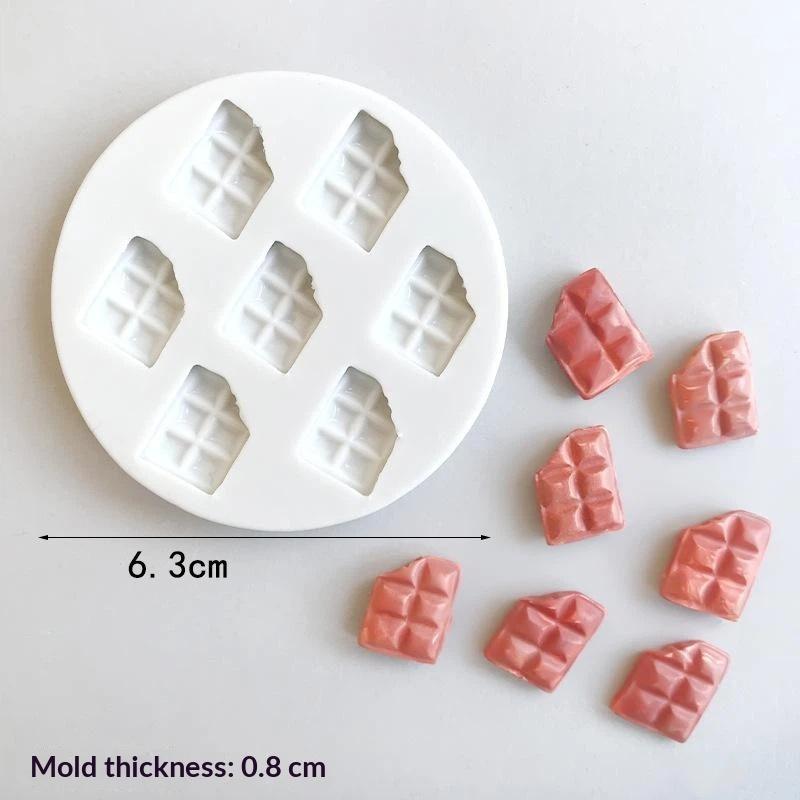 Food Grade Mini Silicone Cookie Molds Non-Stick Reusable DIY Baking Tools for Chocolate Candy Jewelry Making Gifts
