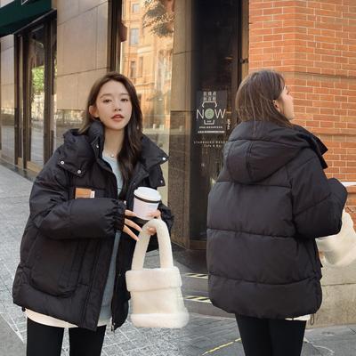 Winter Cotton-padded Women's Short Bread Clothes Loose Cotton-padded Hooded Casual Student Fashion Warm Jacket