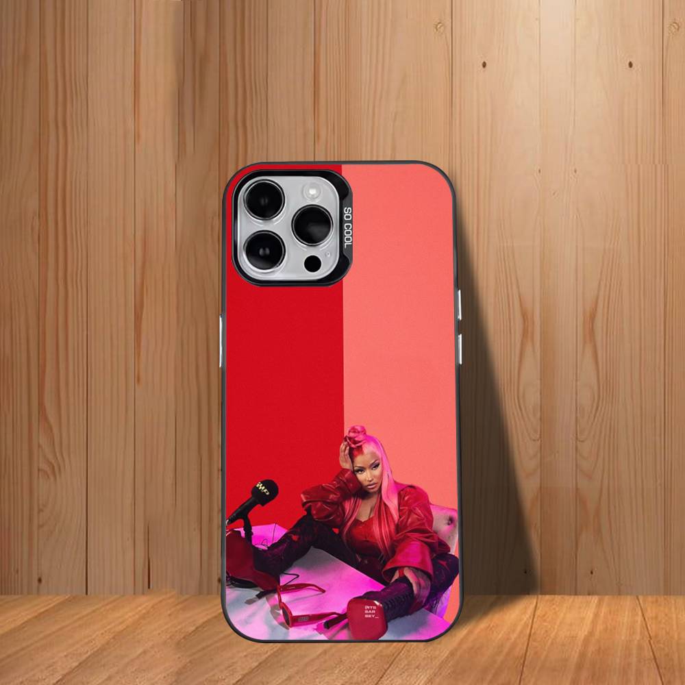 

Singer N-Nicki Minaj Phone Case For iPhone 17,16,15,14,13,12,11,Mini,Pro,SE,MAX White Matte Shockproof Cover iPhone16PRO