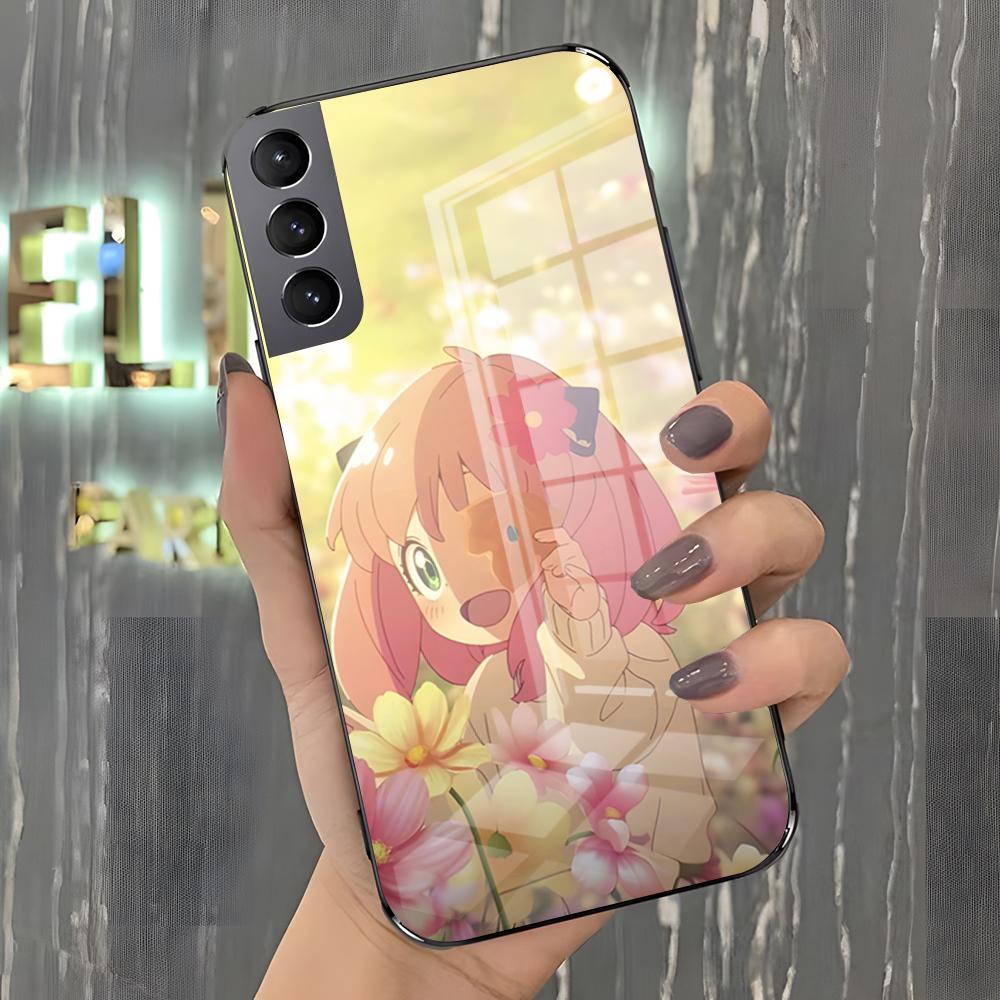 S-Spy X Family Phone Case For Samsung S26 S25 Plus S20 S20 Plus S22 Ultra S23 FE S21 Plus S21 Ultra Glass Cover