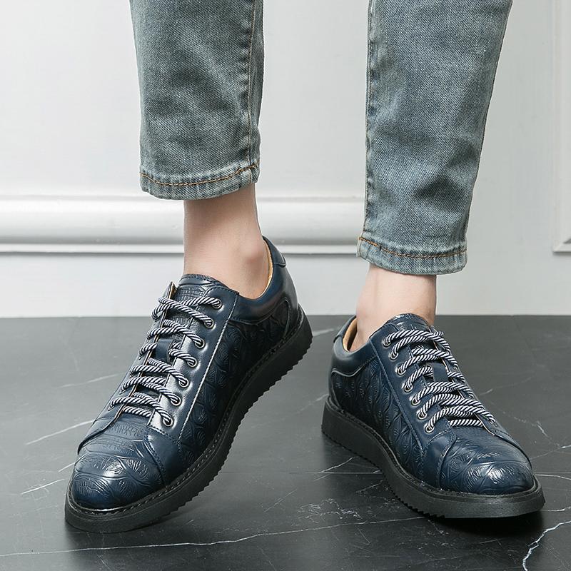 Весенние новые мужские повседневные туфли на шнуровке — фото 6