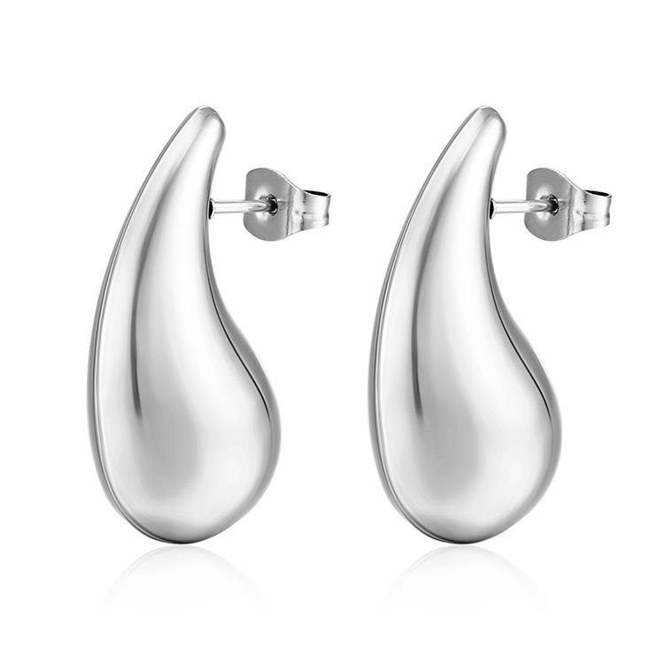 Stainless Steel Chunky Hoop Earrings for Women Teen 18K Gold Plated Hypoallergenic Thick Huggie Hoop Jewelry for Christmas Gifts