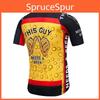 Stylish And Lightweight Men's Cycling Jersey Black Yellow Mountain Bike Jersey