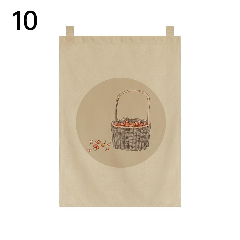 Japanese Short Door Curtain Pastoral Style Sushi Izakaya Kitchen Restaurant Half-curtain Teahouse Tea Room Partition Signboard