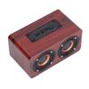 Speaker Portable Red Dual Speakers Voice Call Usb Charging Wooden Speaker Subwoofer