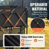 Foldable Double Decker Wagon, 400L Collapsible Wagon Cart with All-Terrain Wheels, Heavy Duty Folding Wagon Cart 350 lbs Weight Capacity for Camping,