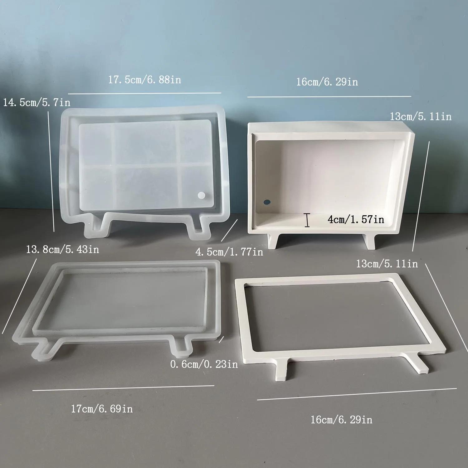 Flexible Silicone Resin Mold For Handmade Storage Boxes And Art Decorations Silicone Mold For Tv Box Decoration