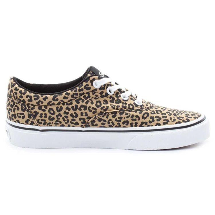 Vans Canvas Slip Resistant Durable Breathable Low Top Skate Shoes Women Sneakers Brown VN0A3MVZ36I
