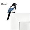 Easy Installation Corner Trim Bird Door Sign, Cute Wooden Hanging Ornament for Frame Snap in Furniture Accent Cabinet, Shape Wall Art Home,