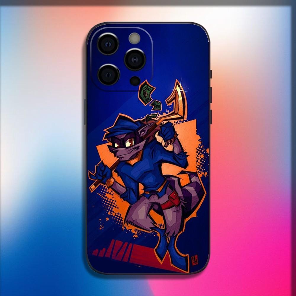 

Cartoon Sly C-Cooper Phone Case For iPhone 16,15,14,13,12,11,Pro,X,XS,Max,XR,Plus,Mini Soft Black Cover iPhone12PRO