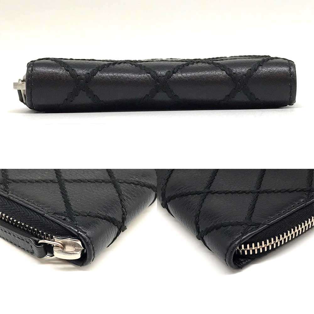 Used CHANEL Wild stitchCoin case leather Women
