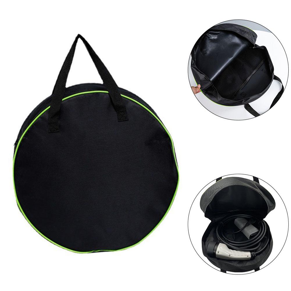Caravan Cable Bag EV Cable Organizer Double Zip Large Storage Capacity Non-deformation Quick To Install Home Storage