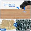 55Pcs Squeaky Floor Repair Kit Steel Eliminate Floor Squeak Screws Kit Premium Hidden Deck Fasteners Squeaking Floor Fixing